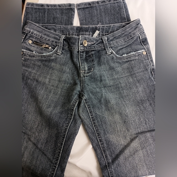 2/$30 Gray Straight Leg YMI Zippered Denim Y2K Jeans(#1,519) - Picture 1 of 7